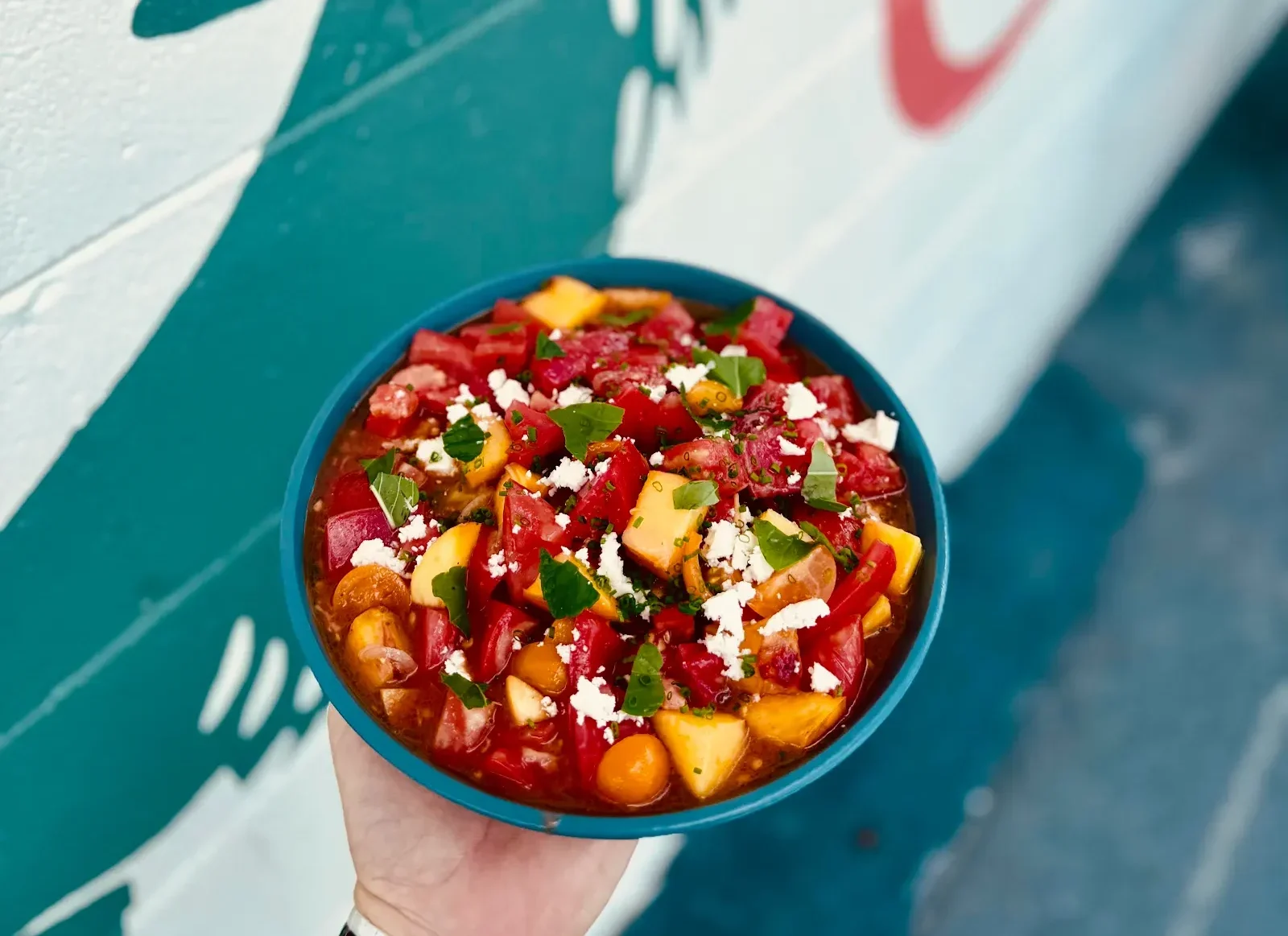 Easy Heirloom Tomato and Peach Salad Recipe